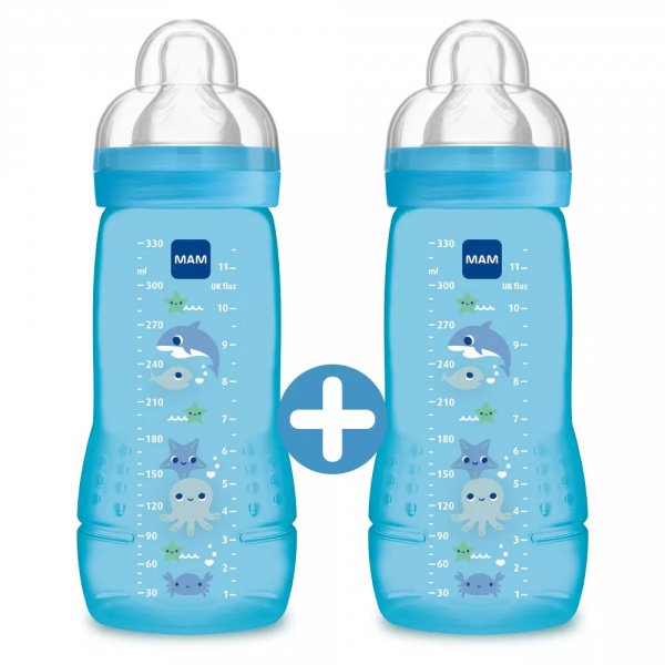 Set De Biberons MAM Anti-Colique - 8 Biberons De 130ml, 160ml, 260ml Avec Tétine Start Nanò