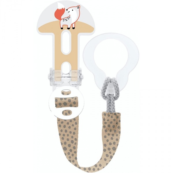 Attache sucette décor coloris aléatoire Mam