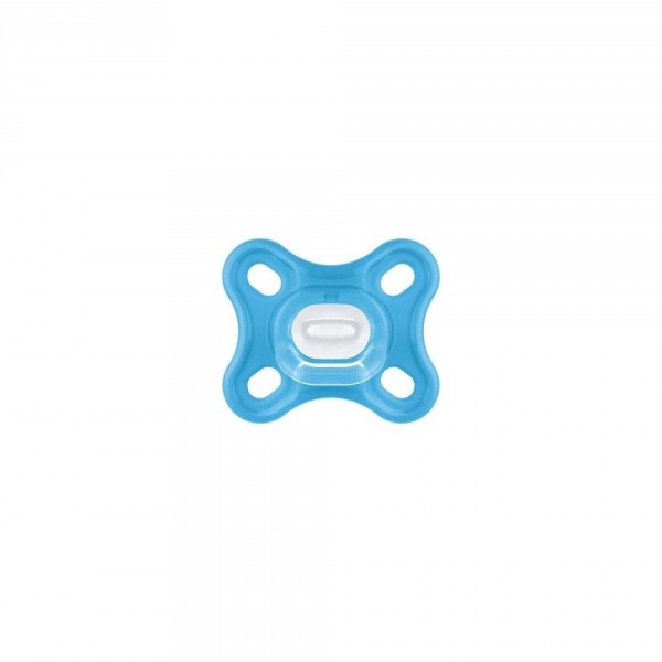 Lot de 2 sucettes comfort 2-12 mois bleu Mam
