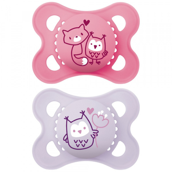 Lot de 2 sucettes original tendance 2-6 mois coloris aléatoire Mam