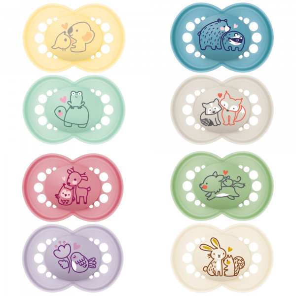 Lot de 2 sucettes original nature 6 mois+ coloris aléatoire Mam