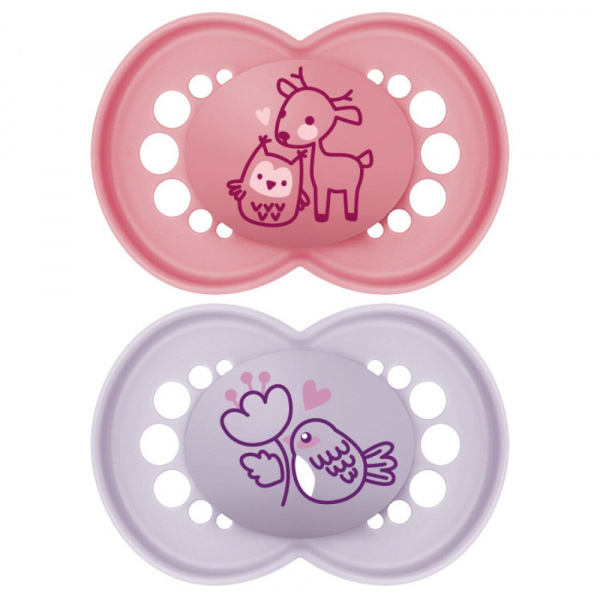 Lot de 2 sucettes original nature 6 mois+ coloris aléatoire Mam