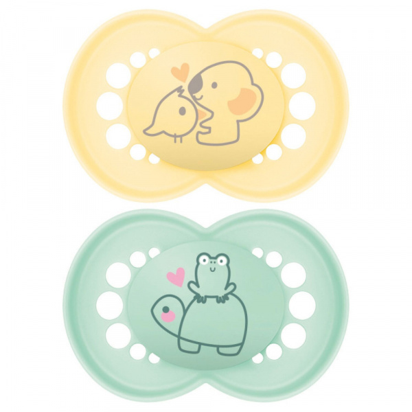 Lot de 2 sucettes original nature 6 mois+ coloris aléatoire Mam