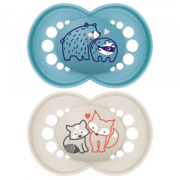 Lot de 2 sucettes original nature 18 mois+ coloris aléatoire Mam