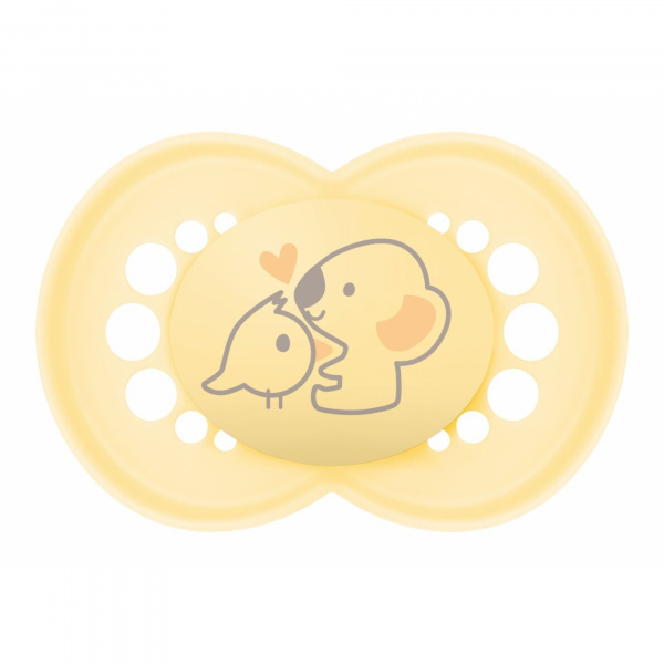 Lot de 3 sucettes 18 mois+ original beige Mam