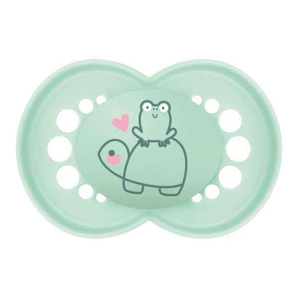 Lot de 3 sucettes 18 mois+ original beige Mam