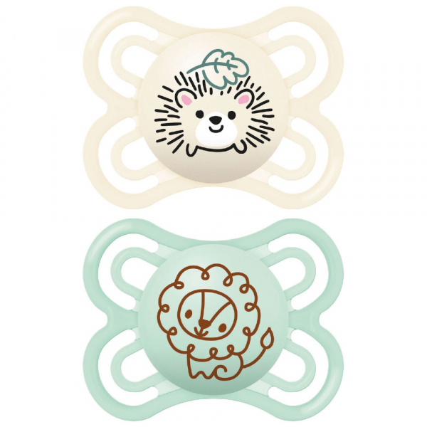 Lot de 2 sucettes perfect 2-6 mois coloris aléatoire Mam