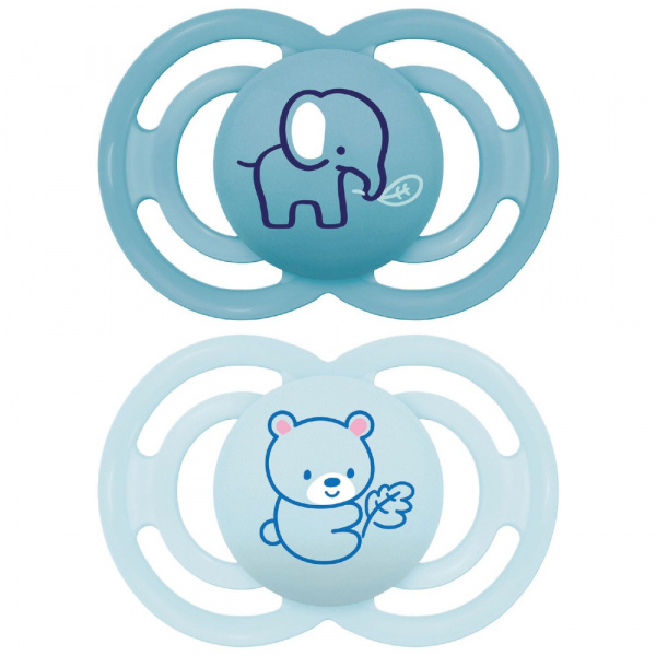 Lot de 2 sucette perfect animaux 6 mois+ coloris aléatoire Mam