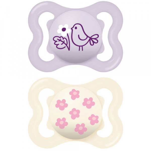 Lot de 2 sucettes supreme 2-6 mois coloris aléatoire Mam