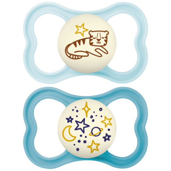 Lot de 2 sucettes supreme nuit 18 mois+ coloris aléatoire Mam