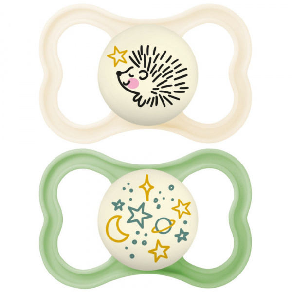 Lot de 2 sucettes supreme nuit 18 mois+ coloris aléatoire Mam