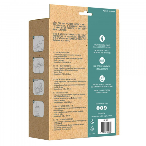 Protection de siège 3 en 1 - eco friendly Ezimoov