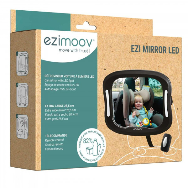 Rétroviseur bébé ezi mirror led - eco friendly Ezimoov