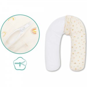 Coussin d'allaitement microbille arc-en-ciel Fillikid