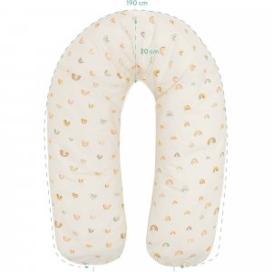 Coussin d'allaitement microbille arc-en-ciel Fillikid