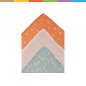 Couches en cotton imprimées 75x75 3pcs Fillikid