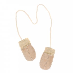 Les moufles en peau d'agneau gr. i nature Fillikid