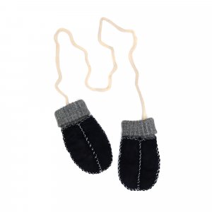 Les moufles en peau d'agneau gr. i marine Fillikid