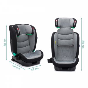 Siège auto isofix i-size elli pro 100-150 cm grey Fillikid
