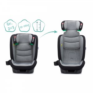 Siège auto isofix i-size elli pro 100-150 cm grey Fillikid