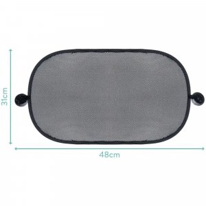 Pare-soleil pour voiture, lot de 2, noir Fillikid