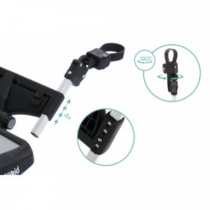 Planche à roulettes avec siège noir gris Fillikid