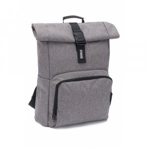 Sac à dos à langer rolltop tokio mélange gris Fillikid