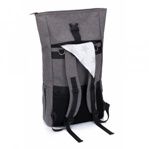 Sac à dos à langer rolltop tokio mélange gris Fillikid