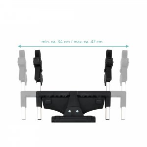 Planche à roulettes poussette noir gris Fillikid