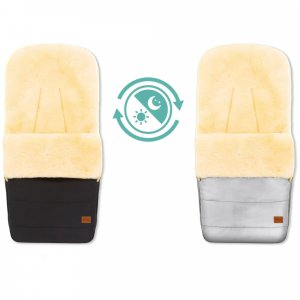 Chancelière hiver agneau - cosy reflect black Fillikid