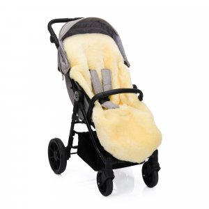 Chancelière winter footmuff - makalu lambskin black Fillikid