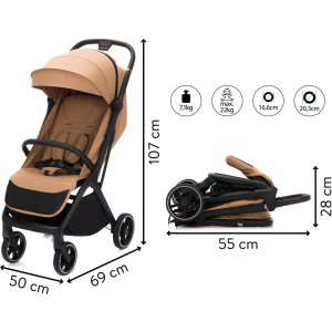 Poussette cooper sable Fillikid