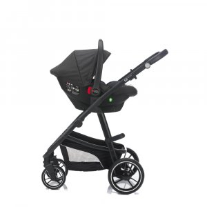 Poussette trio combinée 3en1 jaguar mélange gris foncé Fillikid