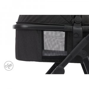 Poussette trio combinée 3en1 jaguar mélange gris foncé Fillikid