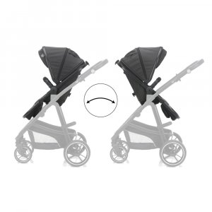 Poussette trio combinée 3en1 jaguar mélange gris foncé Fillikid