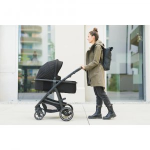 Poussette trio combinée 3en1 jaguar mélange gris foncé Fillikid