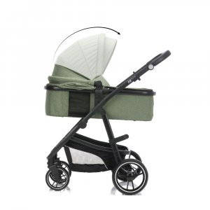 Poussette trio combinée 3en1 jaguar mélange vert Fillikid
