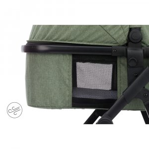 Poussette trio combinée 3en1 jaguar mélange vert Fillikid