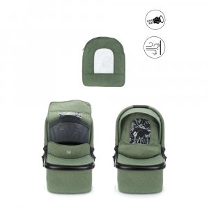 Poussette trio combinée 3en1 jaguar mélange vert Fillikid