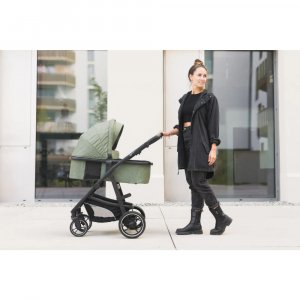 Poussette trio combinée 3en1 jaguar mélange vert Fillikid