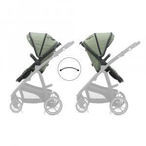 Poussette trio combinée 3en1 jaguar mélange vert Fillikid