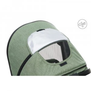 Poussette trio combinée 3en1 jaguar mélange vert Fillikid