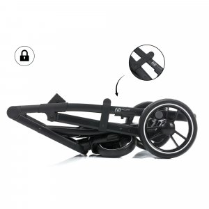 Poussette trio combinée 3en1 jaguar mélange naturel Fillikid