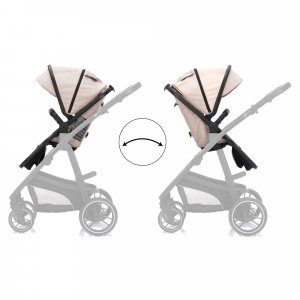 Poussette trio combinée 3en1 jaguar mélange naturel Fillikid
