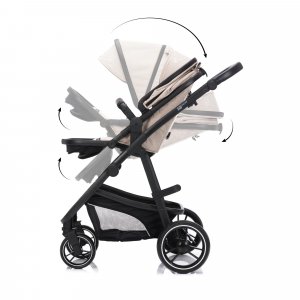 Poussette trio combinée 3en1 jaguar mélange naturel Fillikid