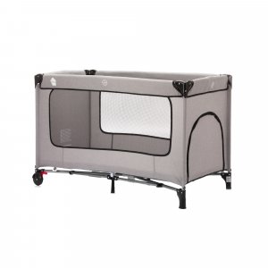 Lit parapluie avec roulettes paris gris clair Fillikid