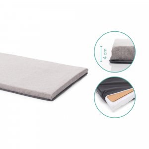 Lit parapluie avec roulettes paris gris clair Fillikid