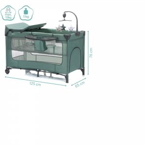 Lit parapluie capri - vert Fillikid