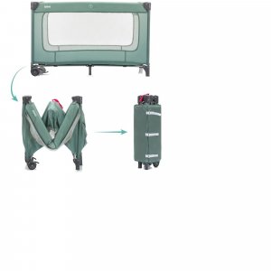 Lit parapluie capri - vert Fillikid