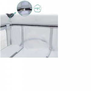 Lit parapluie capri - gris Fillikid